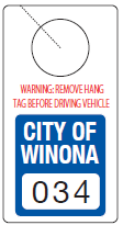 Large Hanging Tag